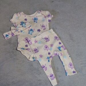 Disney Stitch Bodysuit Set!
